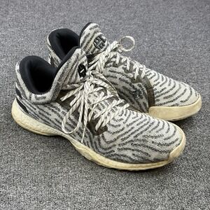 Adidas Harden Vol. 1 LS Primeknit BHM Men's Size 13 White Black AC8407